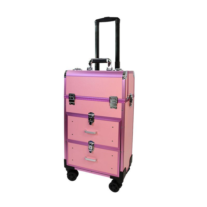 Portable Tattoo Manicure Toolbox Black Makeup Cosmetic Case