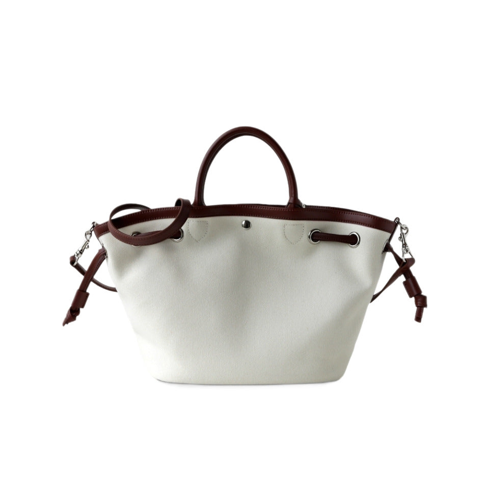 Women's Design High Texture Minimalist Klein Blue Canvas Vegetable Handbags