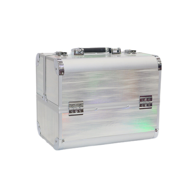 Portable High Sense Makeup Aluminum Alloy Tattoo Nail Manicure Cosmetic Case