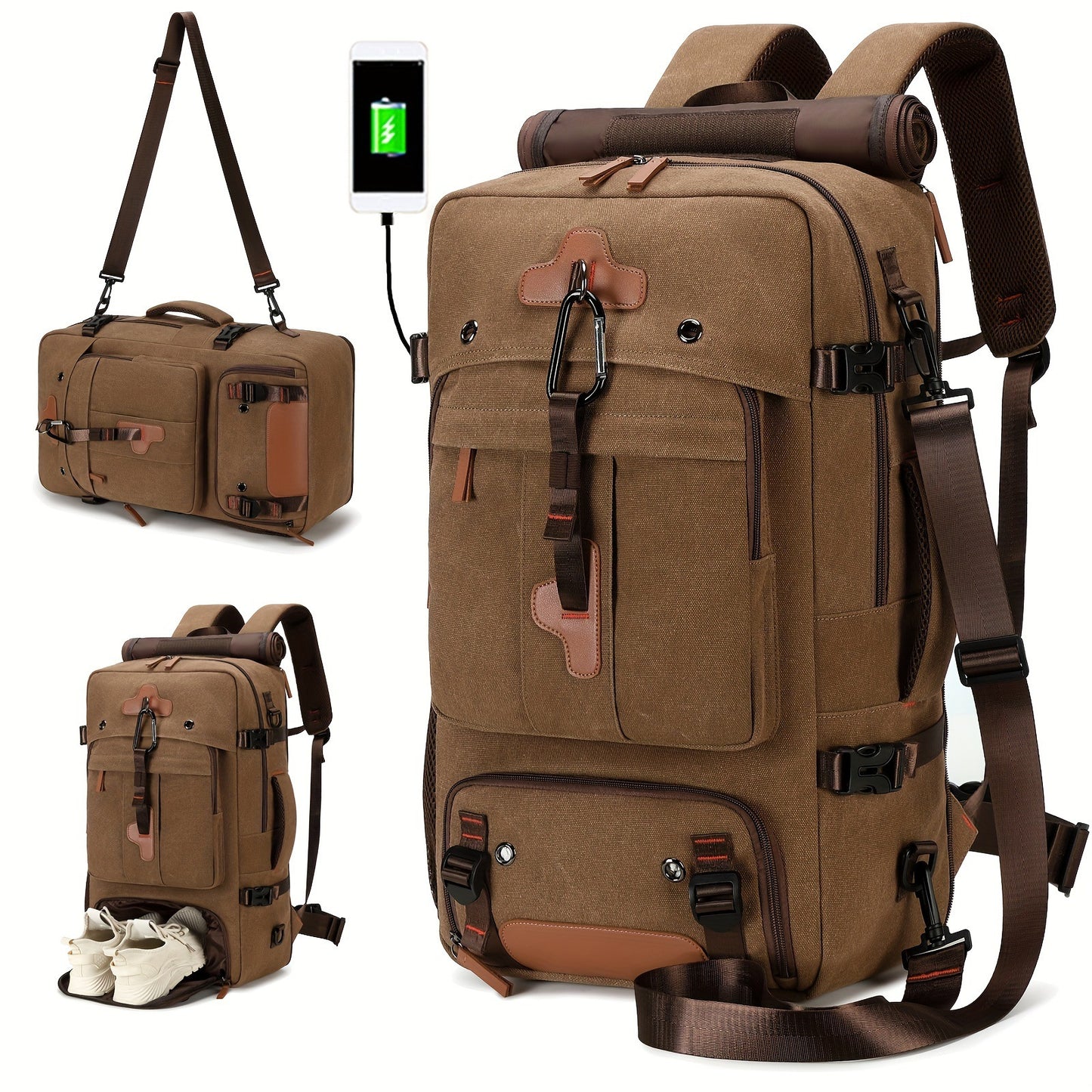 Men's High-grade Waterproof Business Computer Printed Leisure Backpack