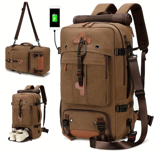 Men's High-grade Waterproof Business Computer Printed Leisure Backpack