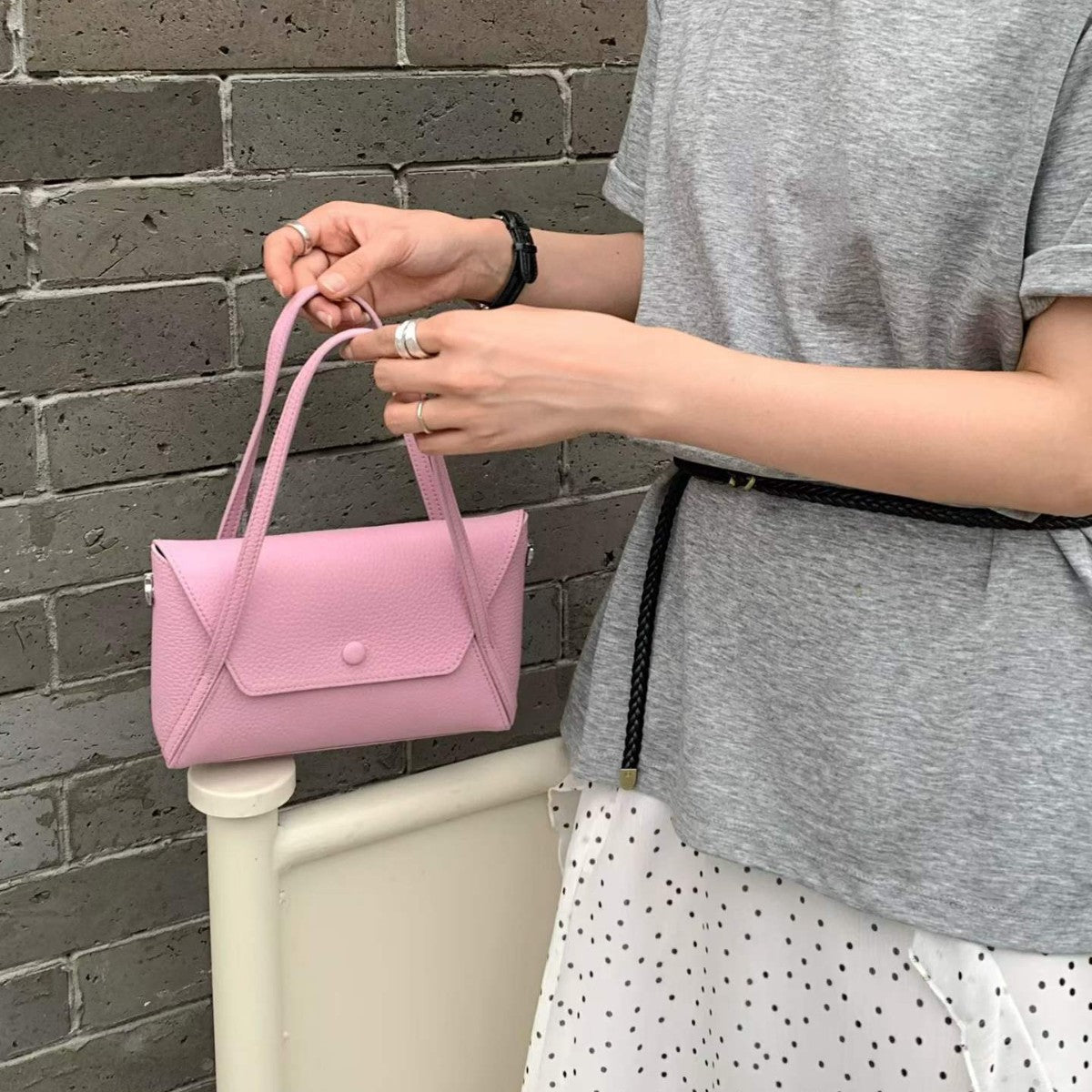 Top Layer Cowhide Envelope Mini Fashion Women's Shoulder Bag