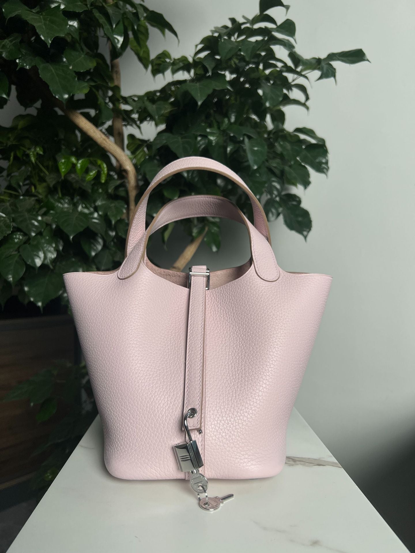 Women's Wax Line All-steel Hardware Vegetable Basket First Layer Women's Handbag