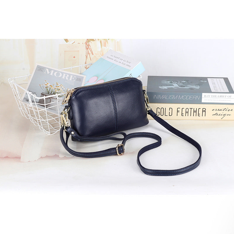Women's Clutch Fashion Genuine Leather Korean Style Versatile Shoulder Bags
