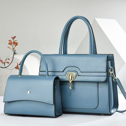 Elegant Retro Two-piece Set Large Capacity Underarm Bag