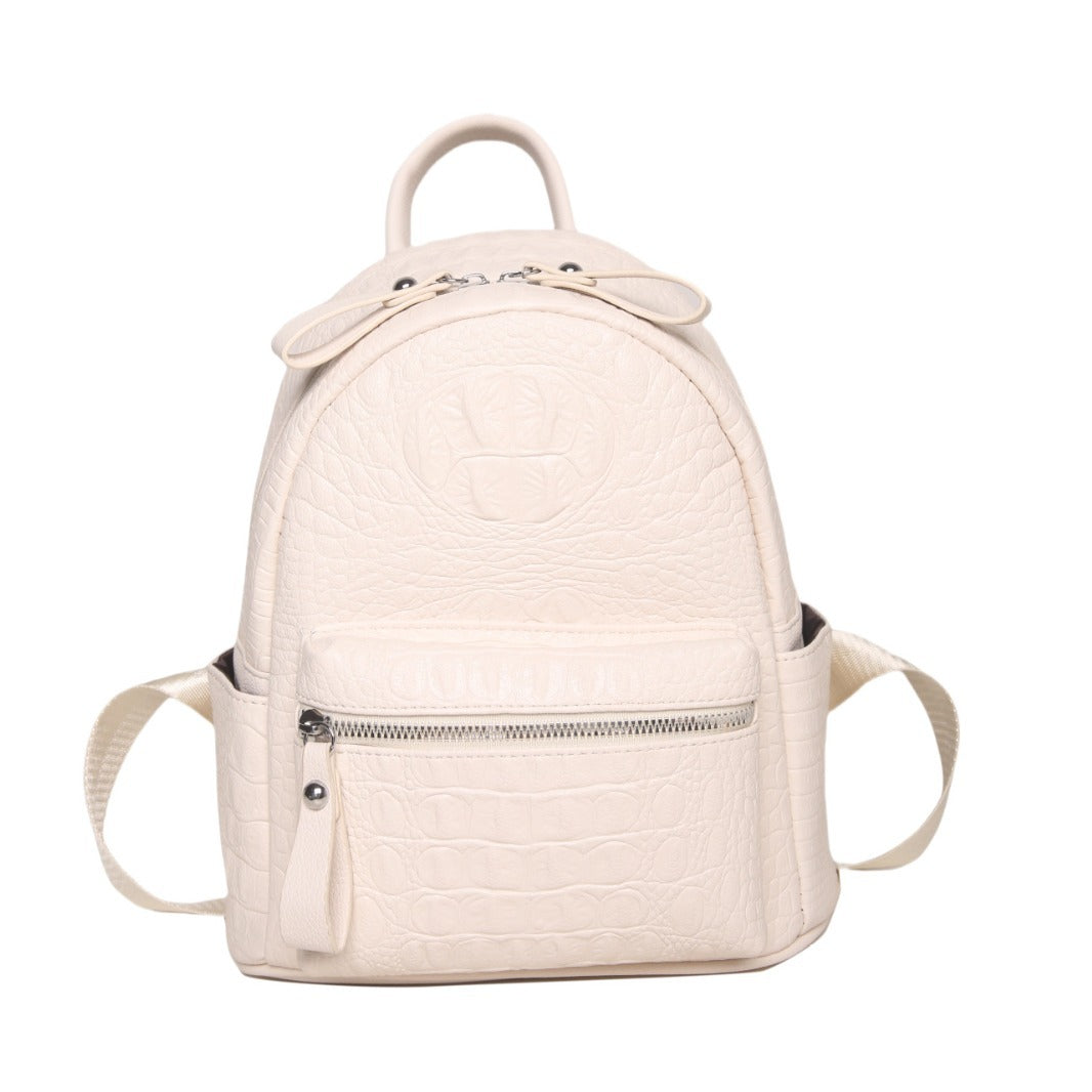 Women's Simple Solid Color Large Capacity Preppy Style Fashion Commuter Women's Backpack