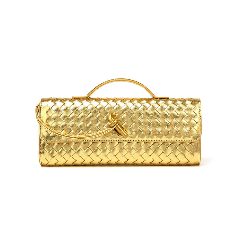 Woven Baguette Niche Advanced Horizontal Hand Holding Women's Shoulder Bag