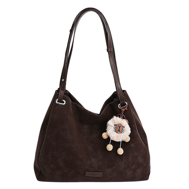 Women's Retro Large Capacity For Versatile Frosted Tote Bags