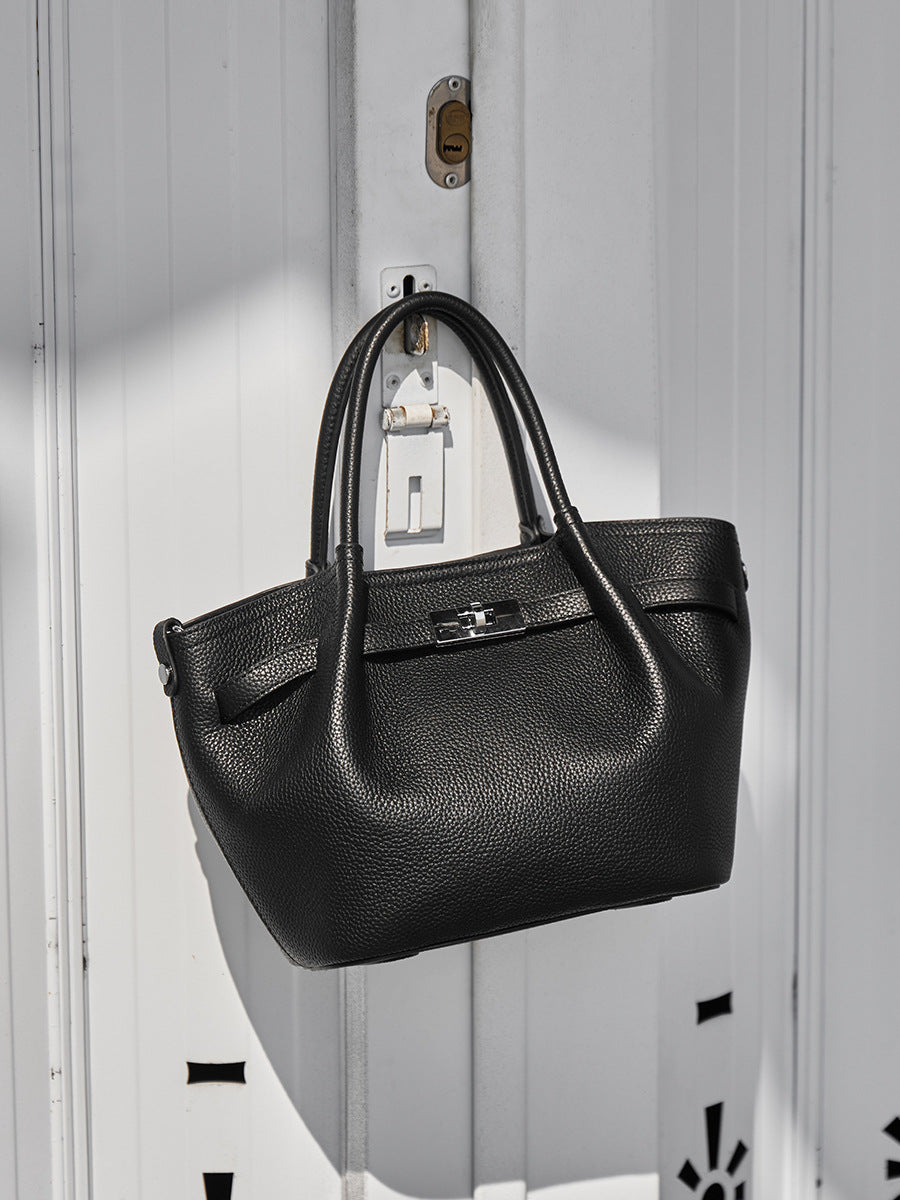 Women's Genuine Leather Vegetable Basket High-grade Fashion Women's Messenger Bag