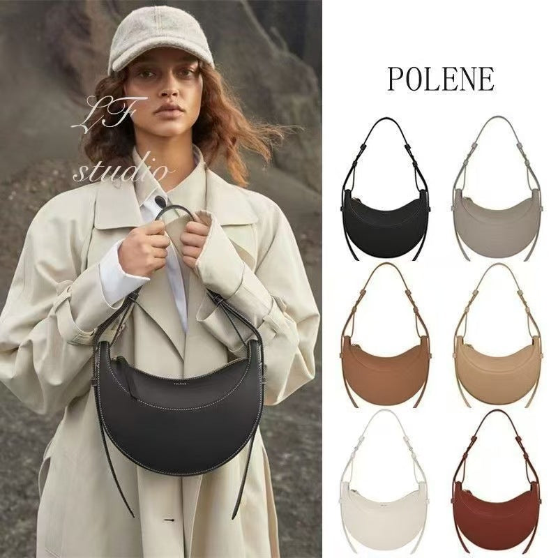 Women's Selenodont Niche Genuine Leather Saddle Fashion Women's Messenger Bag
