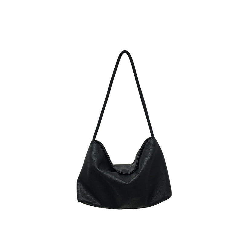 Vegetable Tanned Soft Leather Underarm Simple Daily Leisure Backpack