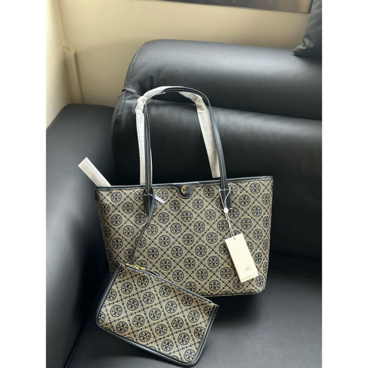 Women's Jacquard Composite Shopping Commuting Large Capacity Tote Bag