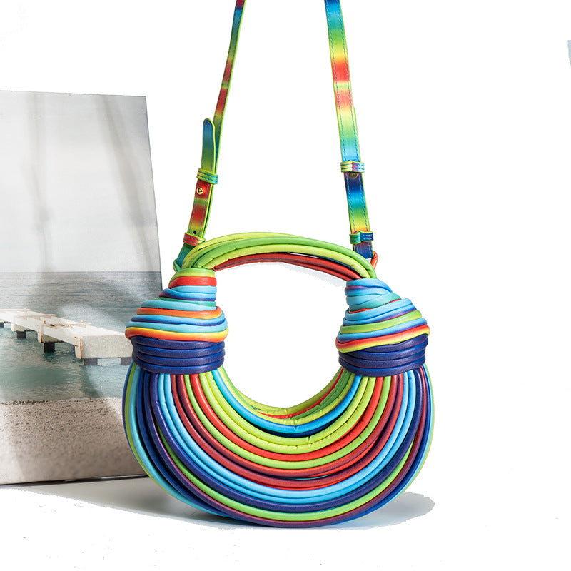 Women's Summer Niche Fashion Creative Personalized Trend Woven Women's Handbag