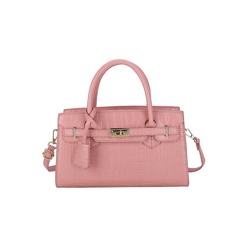 Women's Fashion Classic Retro Style Crocodile Pattern Trendy Light Women's Messenger Bag