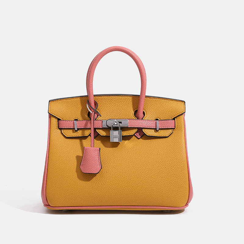 Lychee Pattern Color Matching Single Large Capacity Bags