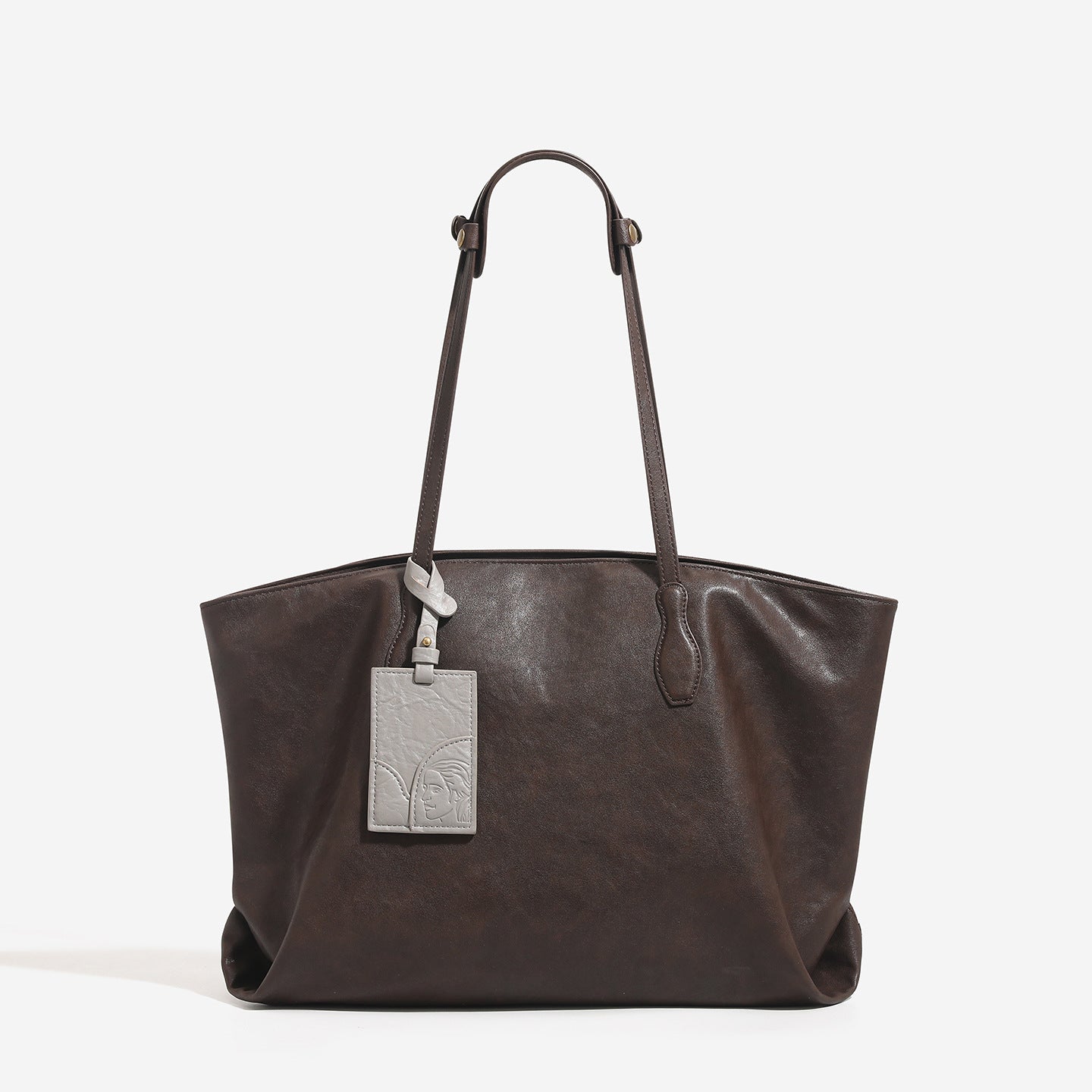 Women's Genuine Leather Niche Large Capacity Totes Advanced Texture Commuter Tote Bag