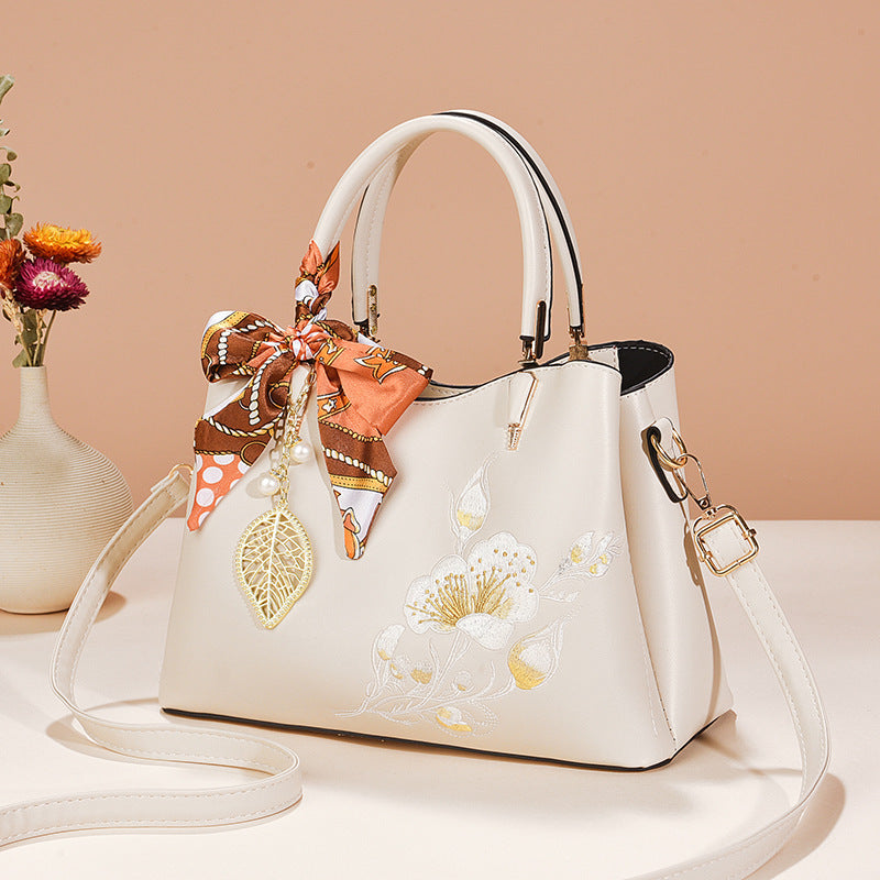Women's Mother's Day Gift Light Luxury Elegant National Style Large Capacity Women's Shoulder Bag