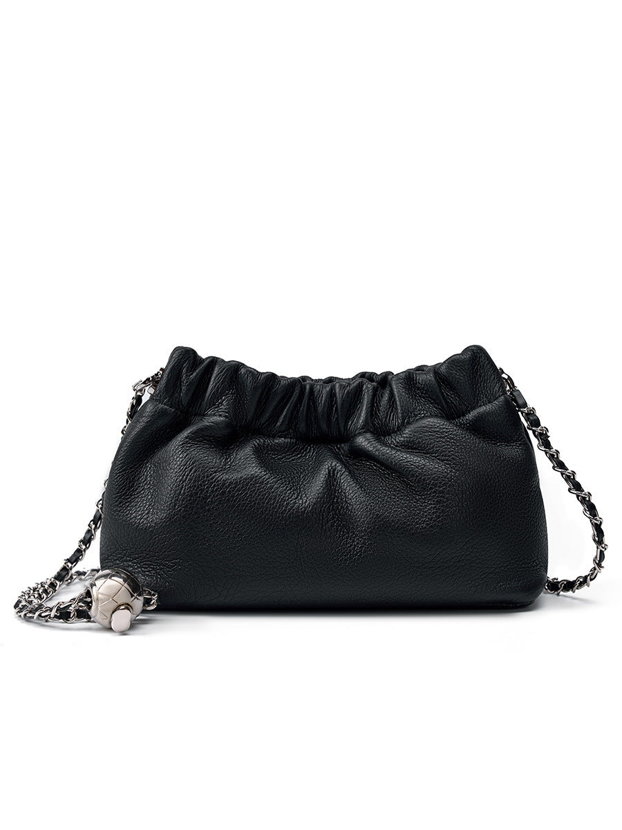 Women's Popular Chain Underarm High-grade Cloud Leather Women's Handbag