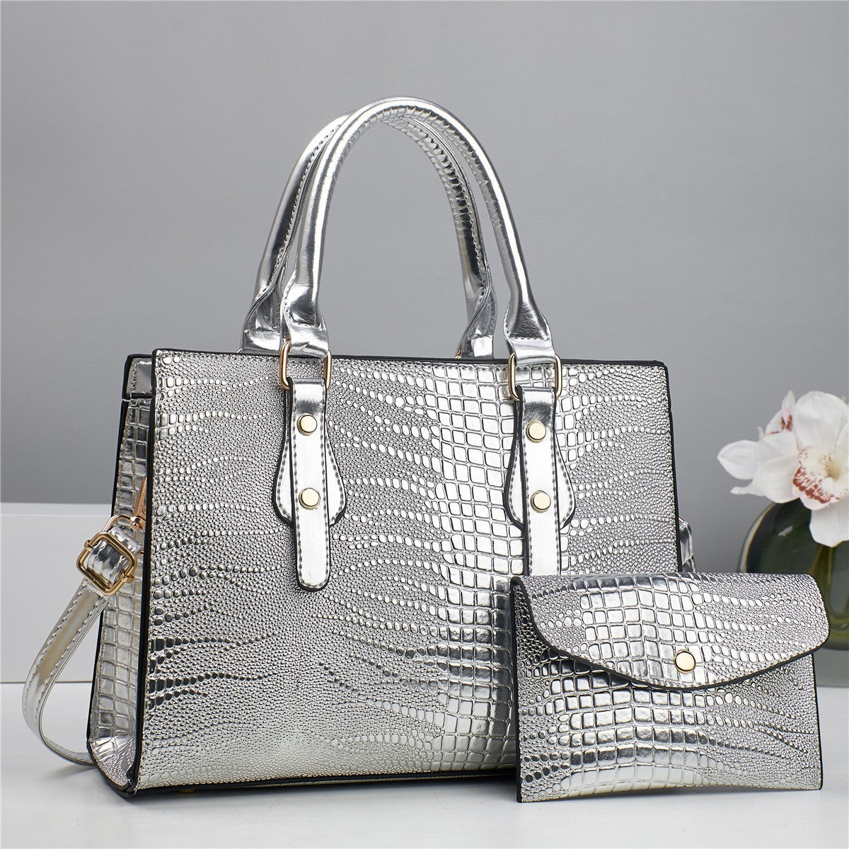Women's Elegant Large Capacity Fashion Two-piece Set Women's Handbag