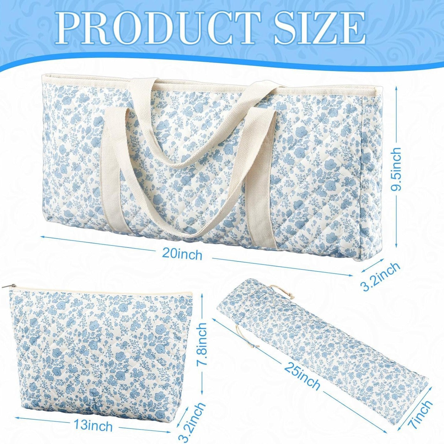 Three-piece Set Storage Mahjong Large Capacity Makeup Bag