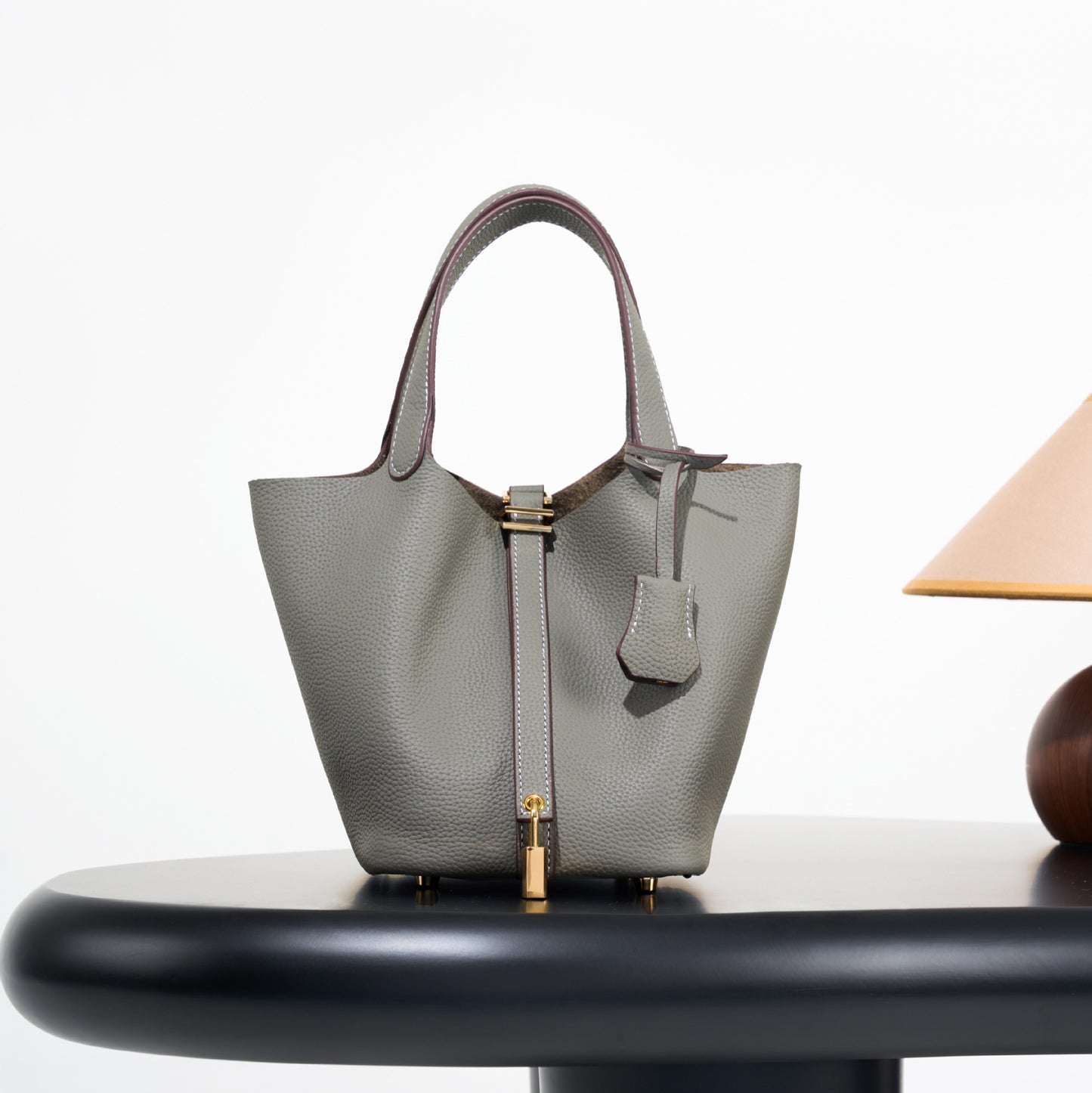 Classic First Layer Cowhide Vegetable Basket Light Luxury High-grade Genuine Women's Messenger Bag