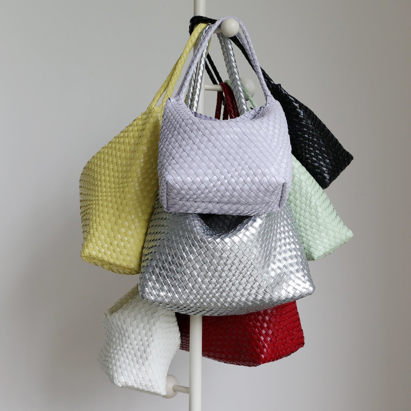 Women's Leather Hand-woven Large Capacity Totes Stylish Bags