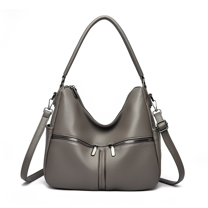Women's Leather Commuter Large Capacity Underarm Splash Women's Messenger Bag