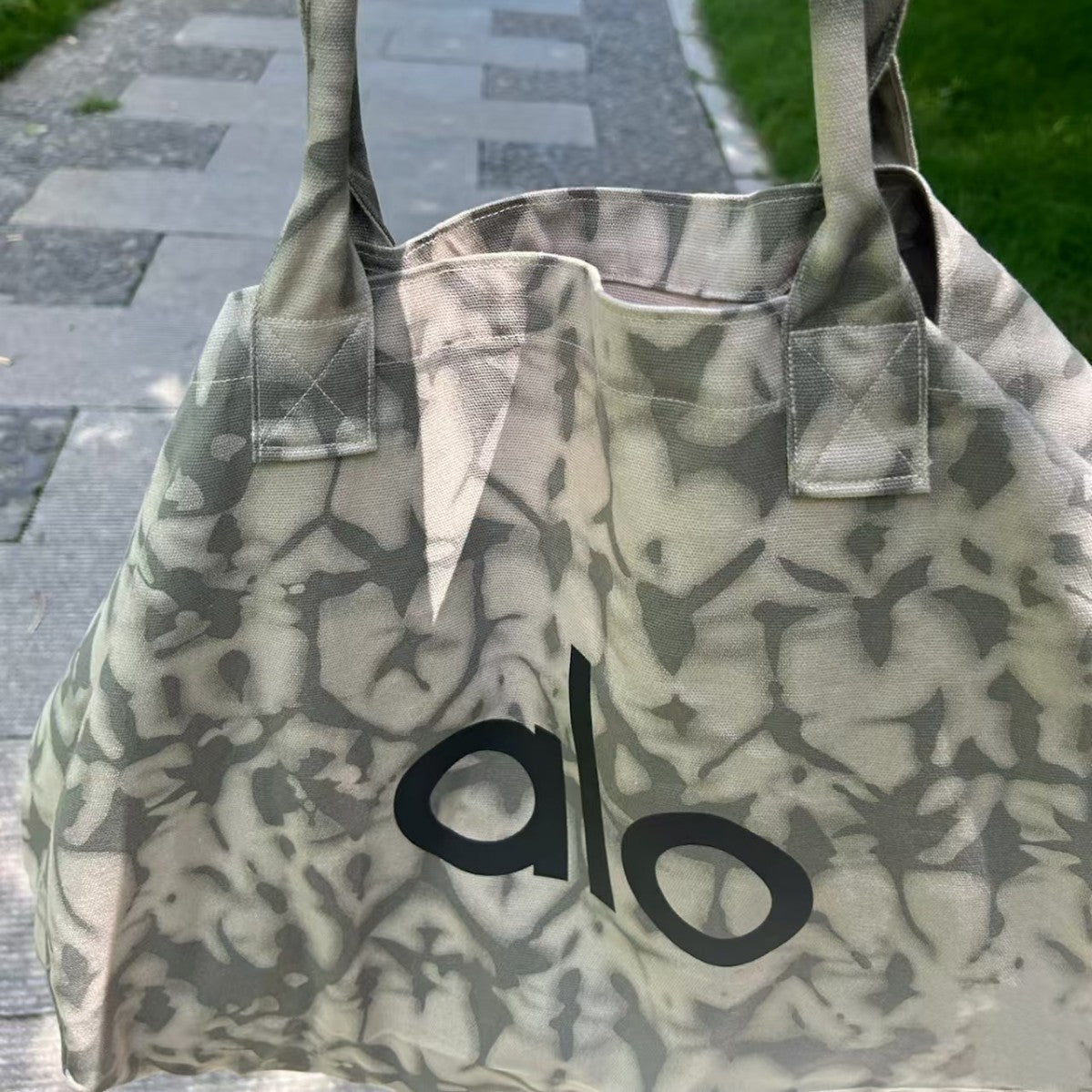 Women's Trendy Yoga Fitness Canvas Versatile Large Capacity Tote Bag
