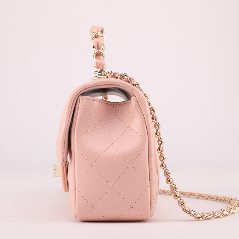 Classic Style Rhombus Chain Jelly Sweet Cute Lady Phone Bags