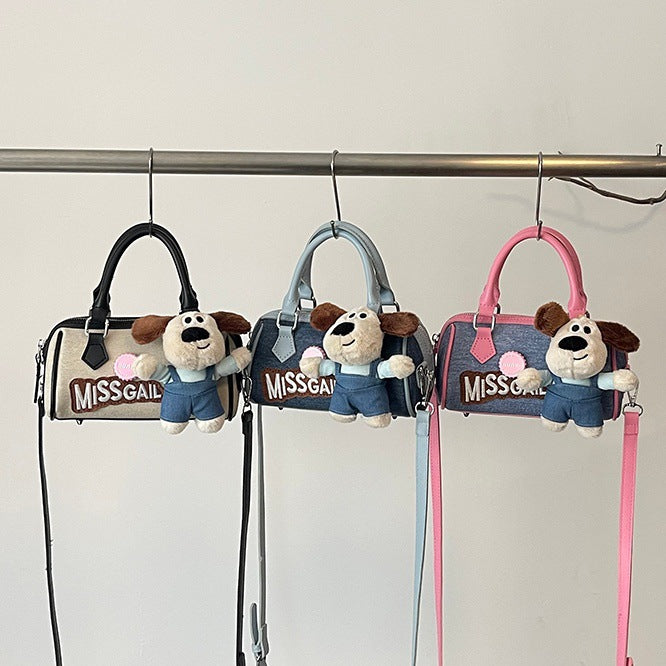 Women's Creative Design Wallace Doll Boston Denim Bags
