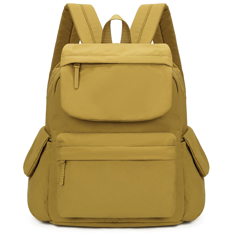 Women's Solid Color Simple Oxford Cloth Large Capacity Lightweight Commute Leisure Backpack