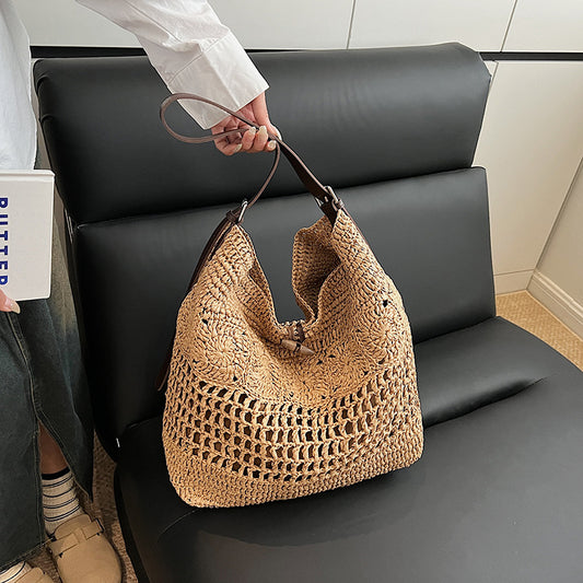 Women's Simple Leisure Commute Summer Fashion Large Capacity Tote Bags