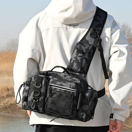 Men's Big Fashion Fishing Angling Insertion Pole Backpacks