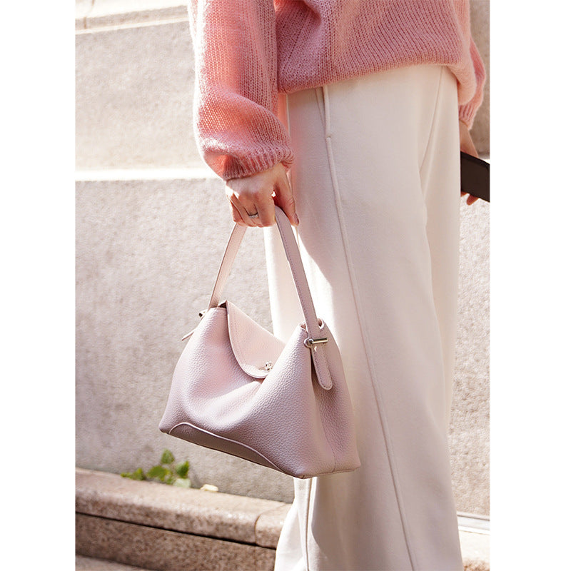 Women's Early Spring Design Dumpling Leather Simple Bags