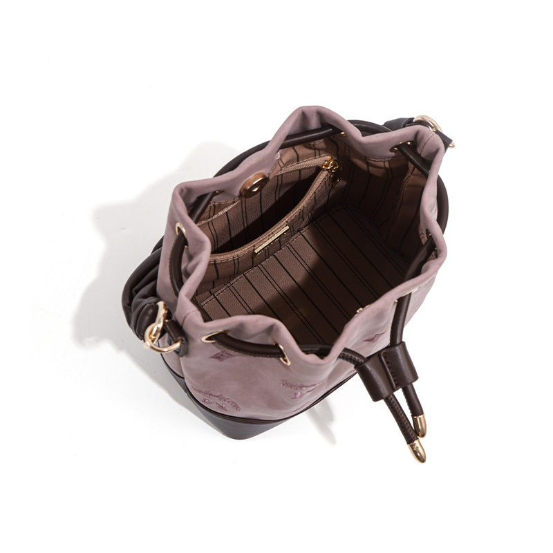 Western Style Elegant Advanced Sense Niche Commuter Bucket Bag