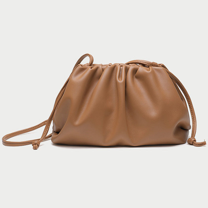 Women's Elegant High-grade Drawstring Cloud Large Capacity Waterproof Clutch Fashion Women's Messenger Bag