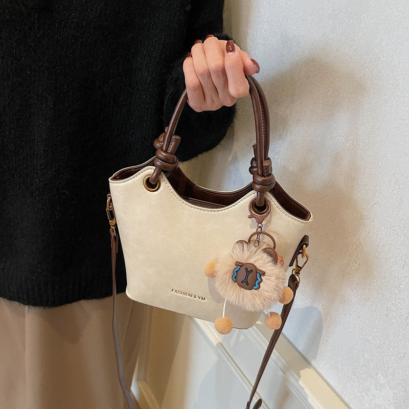 Women's High Sense Retro Winter Popular Texture Hand Cross Bags