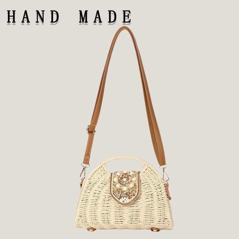 Women's Fashion Woven Advanced Texture Minority Simple Women's Messenger Bag