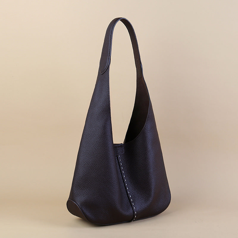 Underarm Female Niche Soft Leather Large Capacity Women's Shoulder Bag