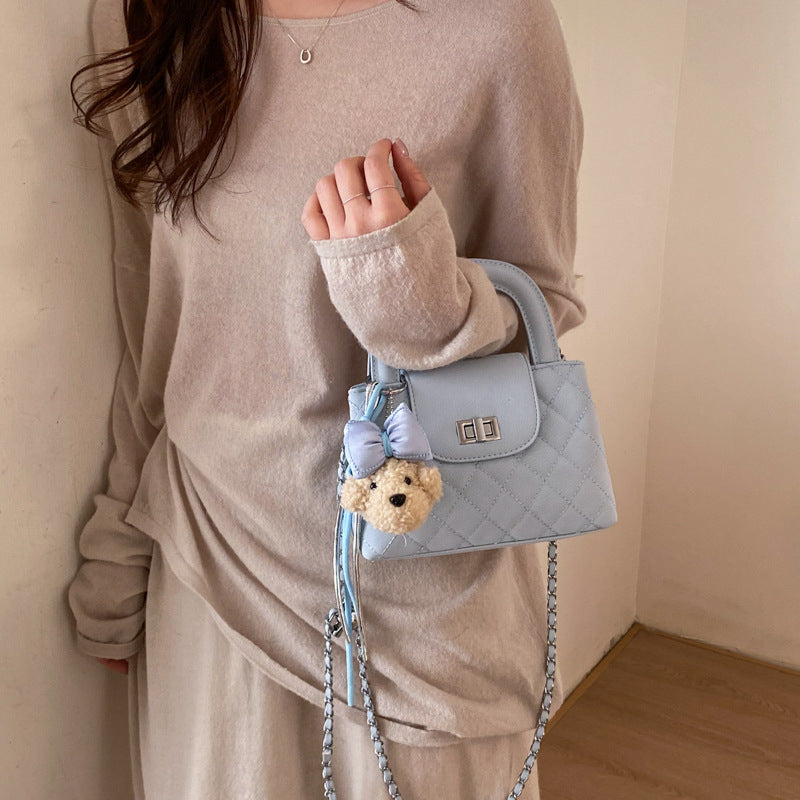 Women's Rhombus Chain Portable Exquisite Versatile Women's Messenger Bag