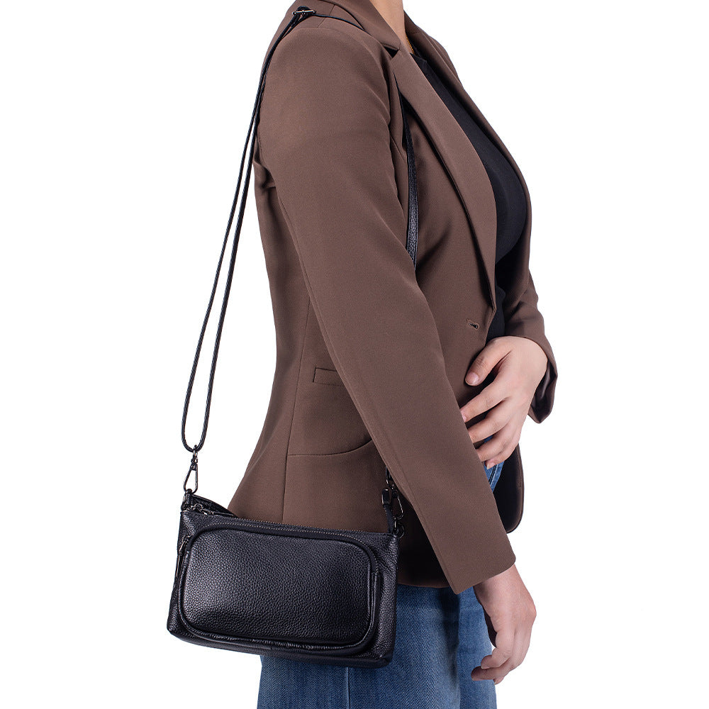 Women's Top Layer Leather Large Capacity Commuting Women's Shoulder Bag