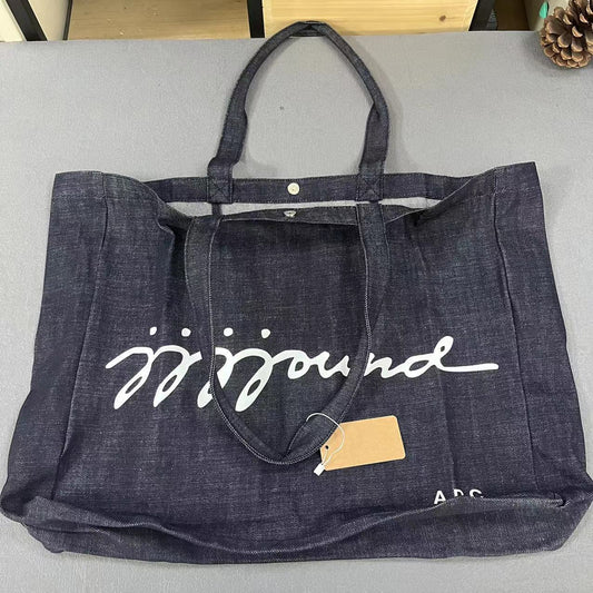 Slouchy Casual Beautiful Shopping Canvas Denim Bags