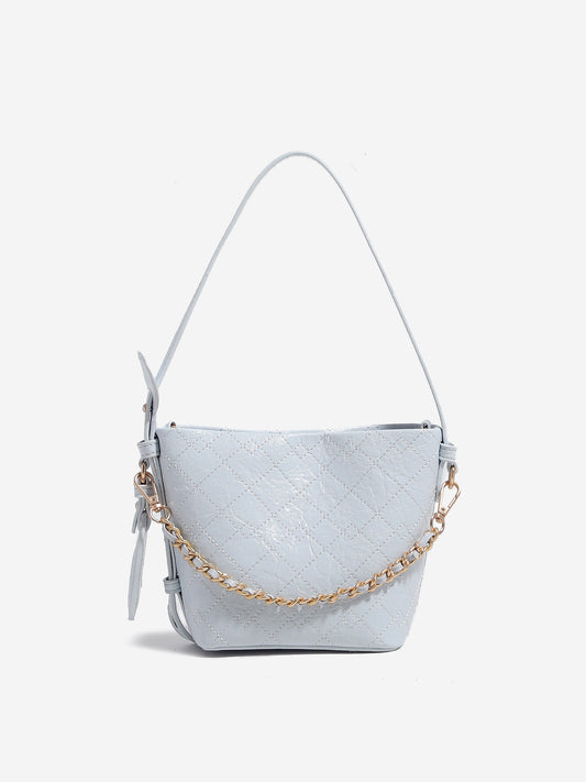 Women's Cherry Blossom Pink Love Spring Rhombus Chain Bags
