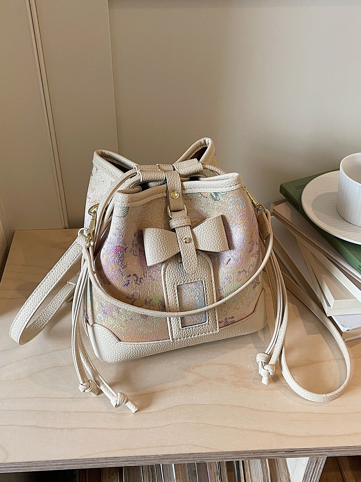 Women's Unique Super Popular Niche Printed Fashion Bucket Bags