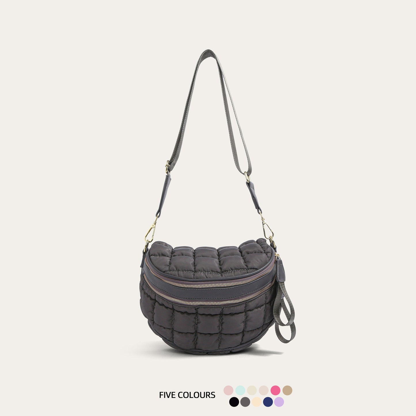 Women's Wind Cotton Clothes Bubble Fashion Large Shoulder Bags