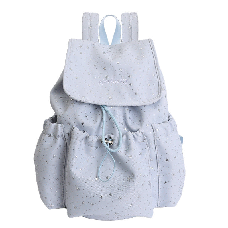 Large Capacity Simple Starry Fashion Letter Backpacks