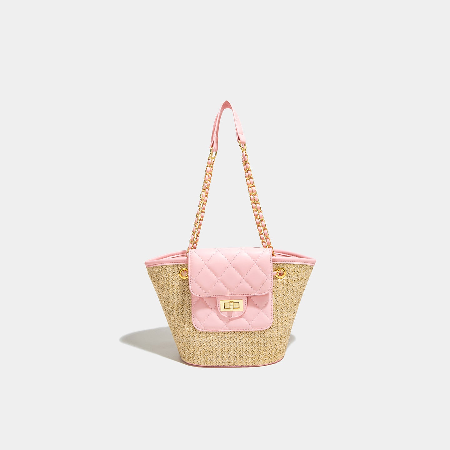 Women's Capacity Straw Woven Fashion Beach Korean Style Bucket Bag