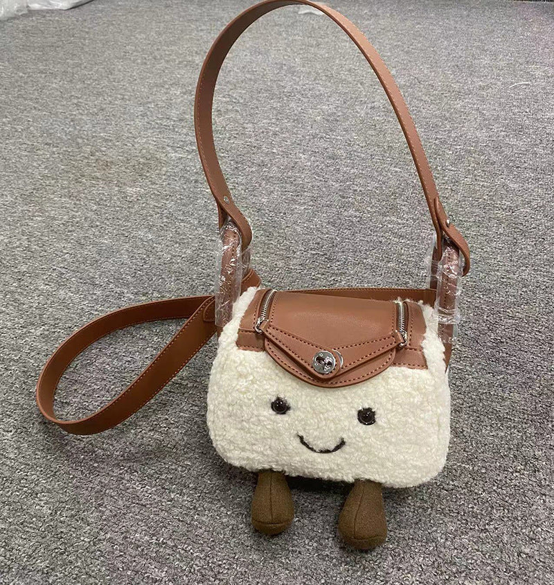 Knock Cute Fluffy Lindy One Portable Bags
