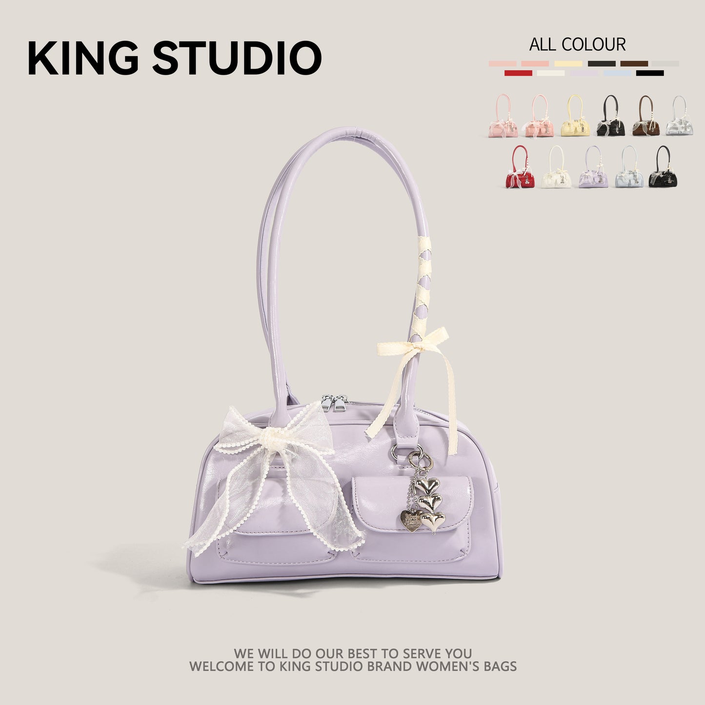 Women's Needle Xu Bowling Large Capacity Underarm Women's Shoulder Bag