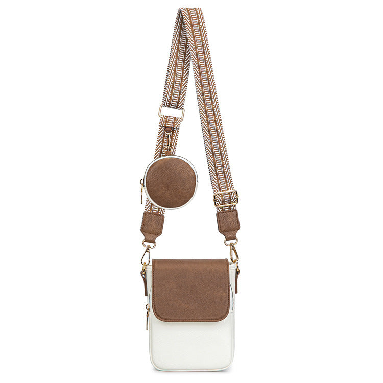Women's Fashionable Earphone Portable Slot Function Women's Shoulder Bag